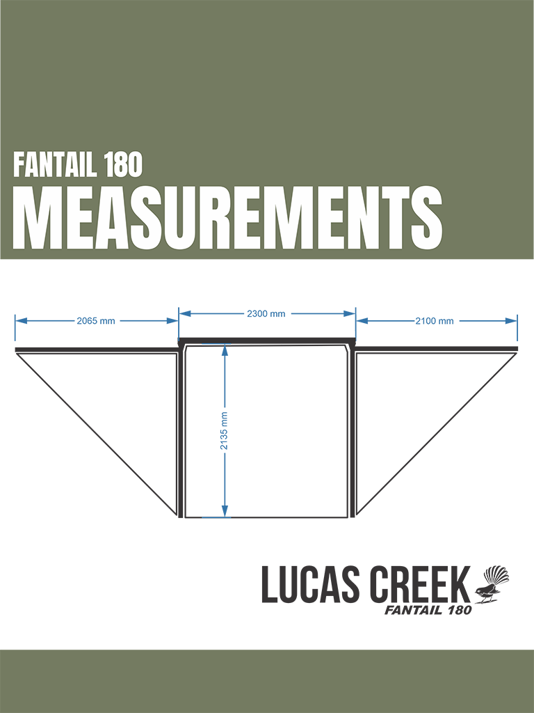 Lucas Creek Gen 3 Fantail 180 Awning