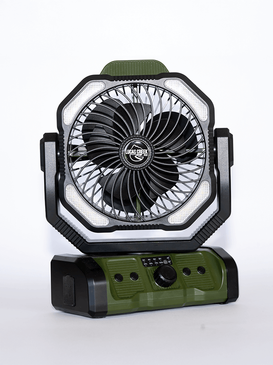 Lucas Creek 3-in-1 Camping Fan, Light with Power Bank