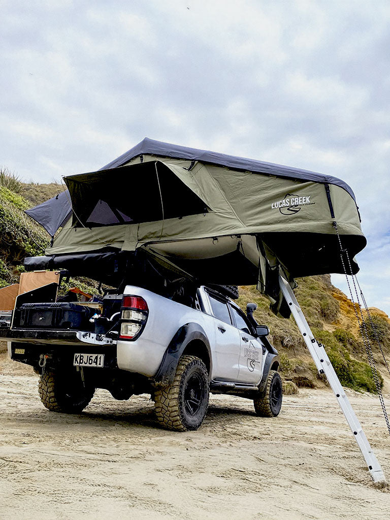 Lucas Creek Gen 3 Soft Shell Rooftop Tent - Natural Green