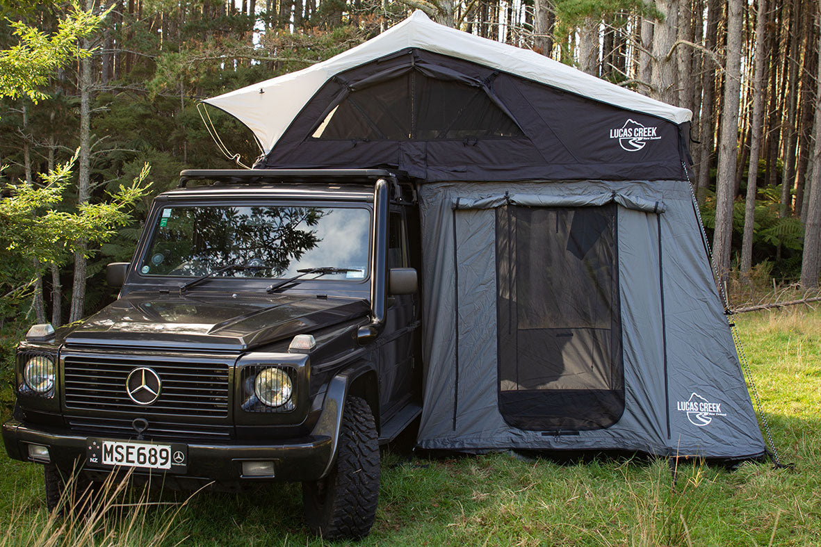 g wagon roof top tent Lucas Creek Annex Roof Top Tent | Designed for NZ