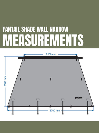 Lucas Creek Fantail Awning Waterproof Shade Wall (Gen 3 Awnings)
