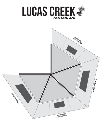 Lucas Creek Fantail 270 Gen 3 Awning Wall Kits