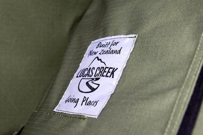 Lucas Creek Tent Label