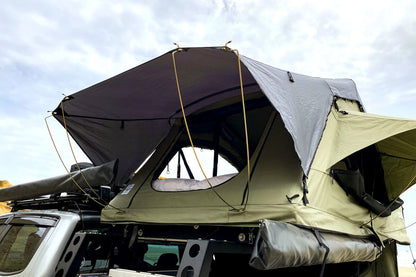 Lucas Creek Roof Tent rear entrance with window open